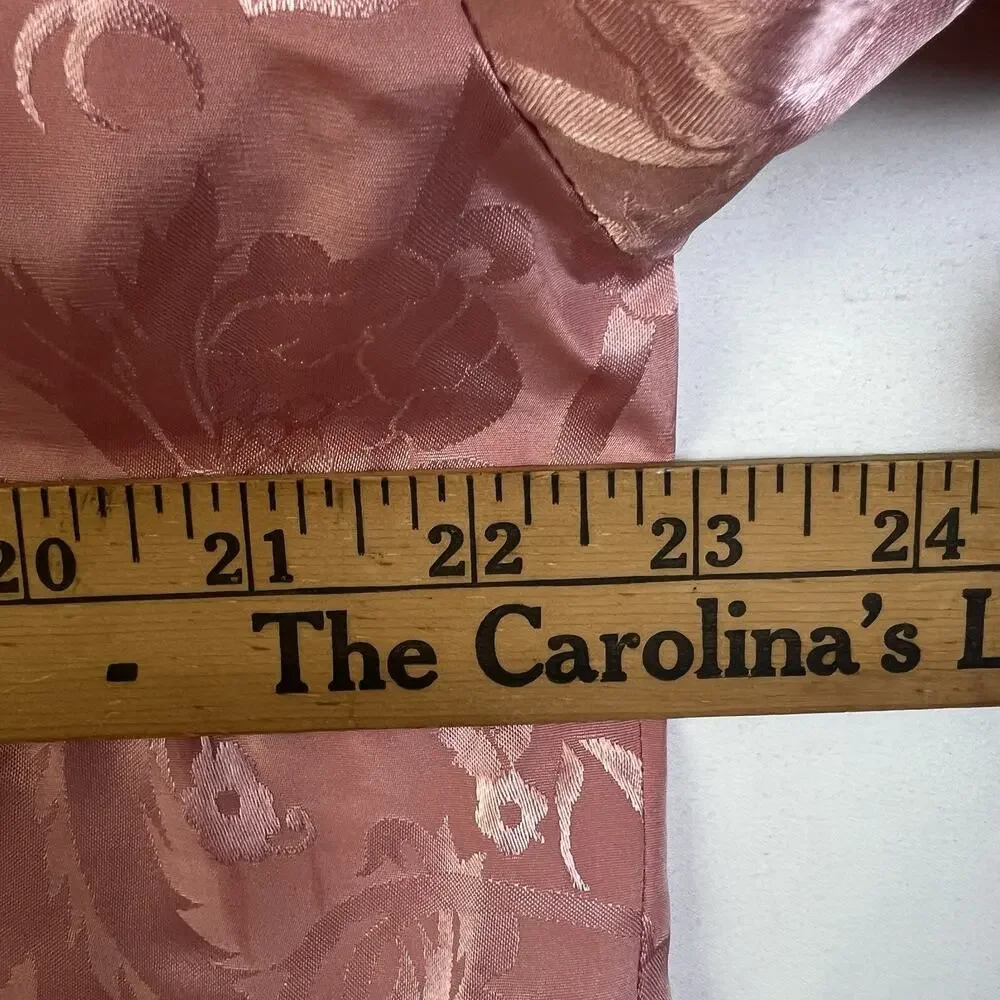 Victoria's Secret Gold Label Sleepwear Gown Women M / L Blush Pink Button Front